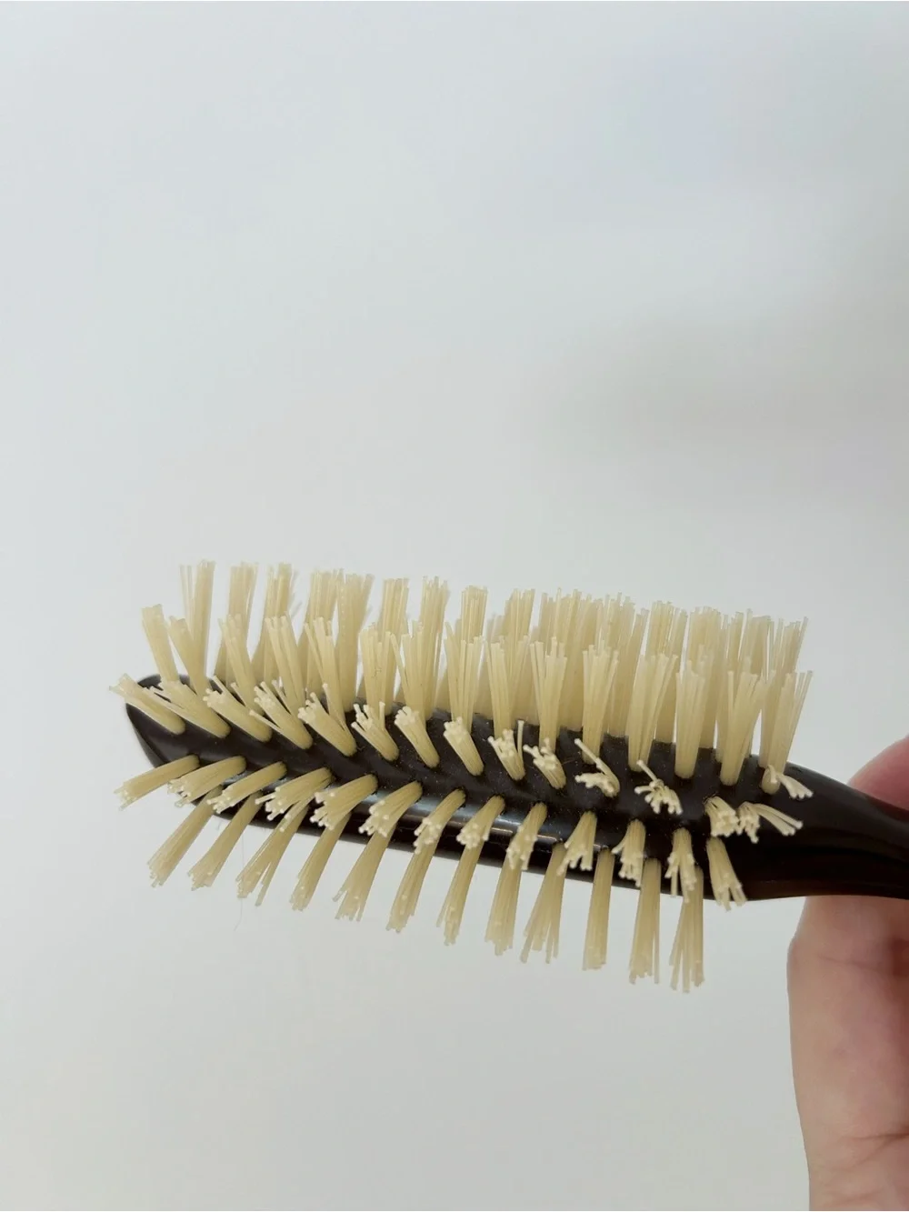 Vintage Avon Hair Brush Half Round Bristle Brown